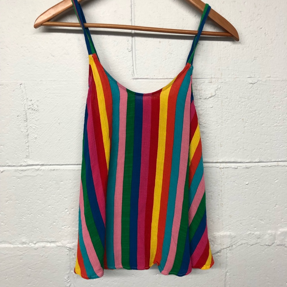 Rainbow Show Me Your Mumu swing tank!! NWOT